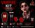 Adults Vampire Dracula Kit Halloween Horror Fancy Dress Costume Accessory