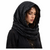 Adults Pagan Medieval Sorceress Moon Veil Hooded Snood Fancy Dress Costume Headwear