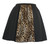 Adults 15" (38cm) Length Leopard Print Panel Skirt Animal Fancy Dress