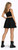 Adults 15" (38cm) Length Leopard Print Panel Skirt Animal Fancy Dress