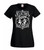 Womens 1920s Electro Swing Retro Jazz House Hip-hop Music Lady Fit Black T-Shirt