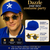 Adults Flamboyant Piano Showman Hat & Glasses Pop Music Legend Decades Fancy Dress Headwear