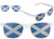 Adults National Flag of Scotland St Andrews Cross Saltire Sunglasses Novelty Fancy Dress Eyewear