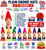 Adults Plain Coloured Garden Gnome Pointy Hat Fancy Dress Headwear
