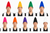 Adults Plain Coloured Garden Gnome Pointy Hat Fancy Dress Headwear