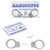 Novelty Metal Handcuffs Cuffs & Keys Convict Prisoner Police Fancy Dress Costume Accessory
