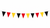 DIY Make Your Own 25 Metre 3 Colour Germany National Flag Themed Bunting Craft Kit Garden Decoration