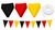 DIY Make Your Own 25 Metre 3 Colour Germany National Flag Themed Bunting Craft Kit Garden Decoration
