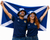 Adults Scotland Bucket Hat Flag & Face Paint St Andrews Day Supporters Kit
