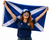 Adults Scotland Bucket Hat Flag & Face Paint St Andrews Day Supporters Kit