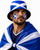 Adults Scotland Bucket Hat Flag & Face Paint St Andrews Day Supporters Kit