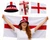 Adults England Bucket Hat 5ft x 3ft Flag & Face Paint St George Day Supporters Kit