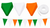 DIY Make Your Own 25 Metre 3 Colour Ireland National Flag Themed Bunting Craft Kit Garden Decoration