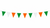 DIY Make Your Own 25 Metre 3 Colour Ireland National Flag Themed Bunting Craft Kit Garden Decoration