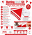 DIY Make Your Own 25 Metre Red & White England National Flag Themed Bunting Craft Kit Garden Decoration