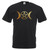 Adults Triple Moon Goddess Pagan Pentacle Wicca Deity Unisex Black T-Shirt