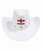 Adults England National Flag St George Cross Cowboy Hat & Neckerchief  St Georges Day Fancy Dress