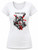 Womens Trash Polka England Flag English Lion St George Cross Lady Fit White T-Shirt