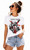 Womens Trash Polka England Flag English Lion St George Cross Lady Fit White T-Shirt