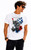 Adults Trash Polka Style St Andrews Saltire Lion Rampant Unisex White T-Shirt