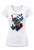 Womens Trash Polka Style St Andrews Saltire Lion Rampant Lady Fit White T-Shirt