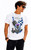 Adults Flower of Scotland Trash Water Colour Scottish Thistle Unisex White T-Shirt