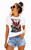 Womens Welsh Red Dragon Trash Water Colour Wales Flag Lady Fit White T-Shirt