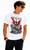 Adults Welsh Red Dragon Trash Water Colour Wales Unisex White T-Shirt