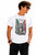 Adults Italy Trash Water Colour Italian National Flag Unisex White T-Shirt
