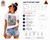 Womens United States of America Water Colour National Flag Lady Fit White T-Shirt