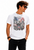 Adults America Trash Water Colour USA National Flag Unisex White T-Shirt