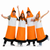 Adults Traffic Cone Stag Night Hen Party Fancy Dress Costume