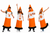 Adults Personalised Print Custom Traffic Cone Stag Hen Party Fancy Dress Costume