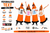 Adults Personalised Print Custom Traffic Cone Stag Hen Party Fancy Dress Costume