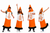 Adults Personalised Print Custom Traffic Cone Stag Hen Party Fancy Dress Costume