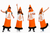 Adults Personalised Print Custom Traffic Cone Stag Hen Party Fancy Dress Costume