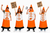 Adults Personalised Print Custom Traffic Cone Stag Hen Party Fancy Dress Costume