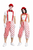 Adults Black & White Pierrot Clown Set Circus Big Top Kit Fancy Dress Costume
