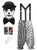 Adults Black & White Pierrot Clown Set Circus Big Top Kit Fancy Dress Costume