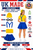 Womens Little Yellow & Blue Playful Worker World Book Day Fancy Dress Costume