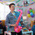 75cm Inflatable Saxophone Swimming Pool Blow up Toy Fancy Dress Handheld Prop