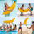 Inflatable Blow Up Stag Hen Night 80cm Jungle Monkey Banana Fancy Dress Fun