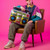 44cm x 38cm x 16cm Infatable Boom Box 1980s Ghetto Blaster Fancy Dress Costume Handheld Prop