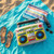 44cm x 38cm x 16cm Infatable Boom Box 1980s Ghetto Blaster Fancy Dress Costume Handheld Prop
