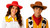 Adults Western Eva Foam Cowboy Sombrero Frontier Cowgirl Hat Fancy Dress Costume Accessory Headwear