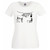 Womens Banksy Zebra Washing Stripes Street Art Graffitti Artist Lady Fit White T-Shirt
