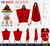 Adults The Most Wuthering Heights Day Inspired Tribute Flash Mob Red Kaftan Fancy Dress Costume [One Size]