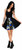 Adults 15" (38cm) Length Skulls & Roses Day of The Dead Panel Skirt Halloween Fancy Dress