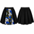 Adults 15" (38cm) Length Skulls & Roses Day of The Dead Panel Skirt Halloween Fancy Dress
