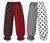 Adults Horror Circus Polka Dot Striped Clown Pants Halloween Fancy Dress Bottoms